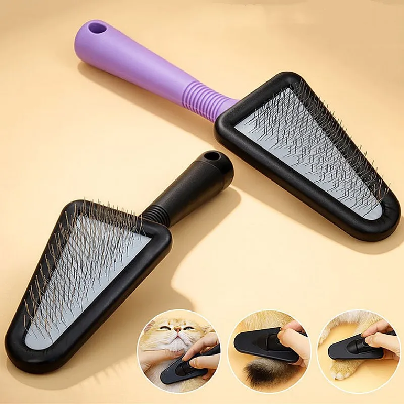 Cepillo triangular para perros y gatos – Cepillo facial y masaje para mascotas