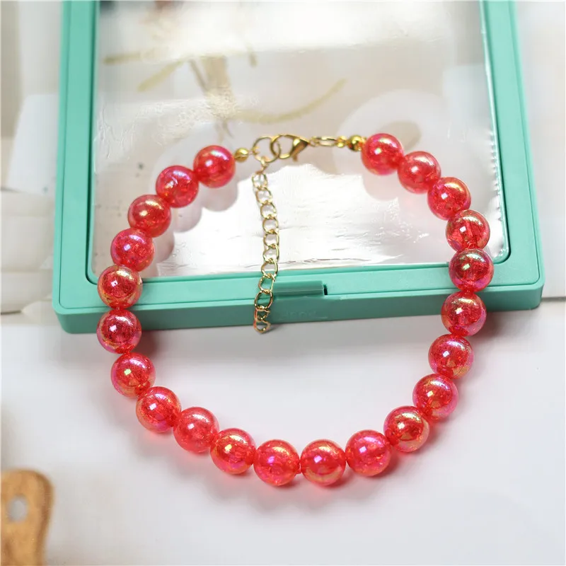 Collar personalizable para gatos y perros con cuentas rosadas - imagen 5
