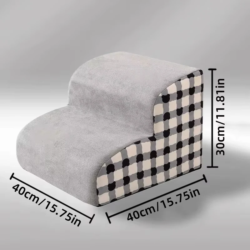 Escalera desmontable de espuma para gatos y perros junto a la cama - imagen 2