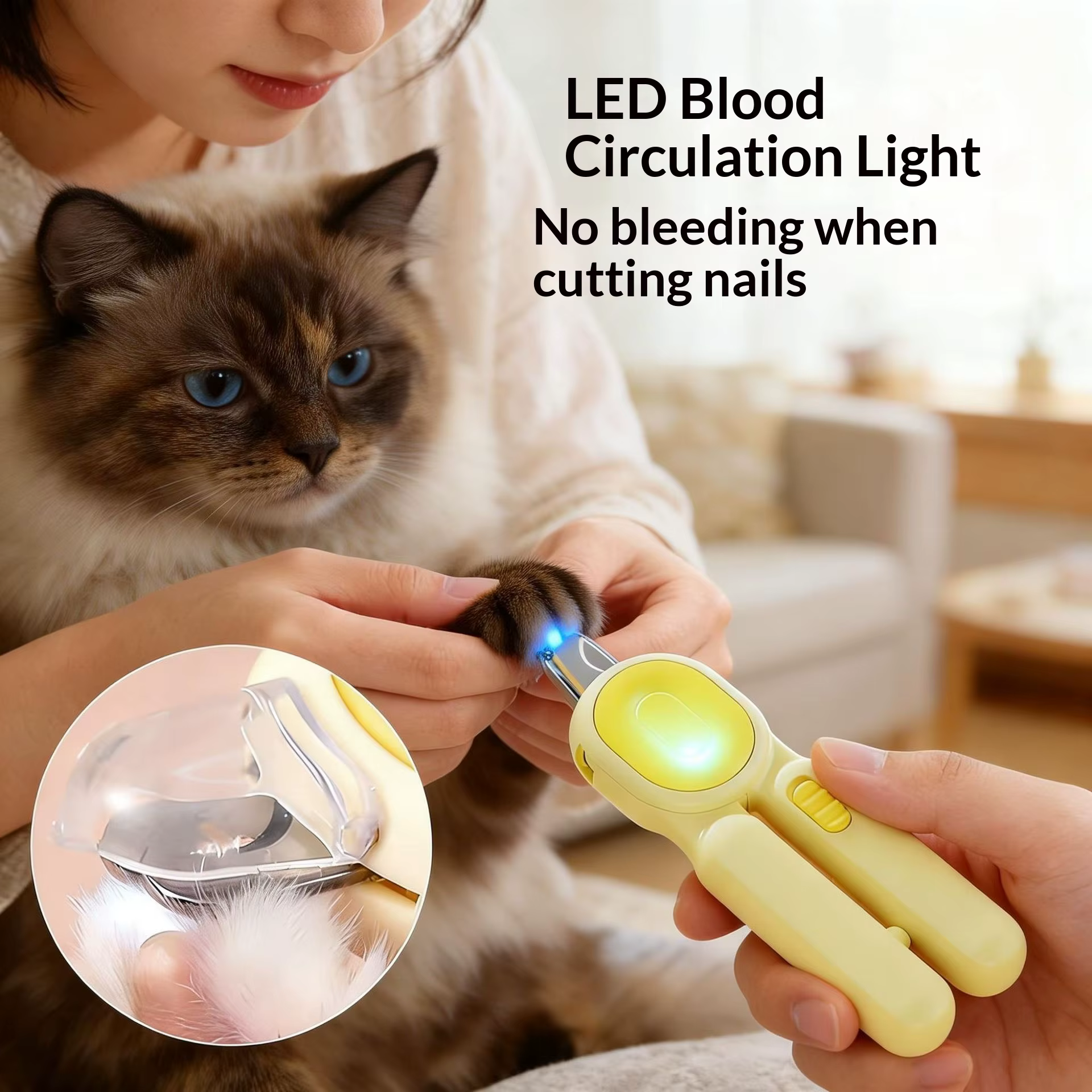 Cortaúñas con luz para gatos, perros pequeños y conejos - imagen 5