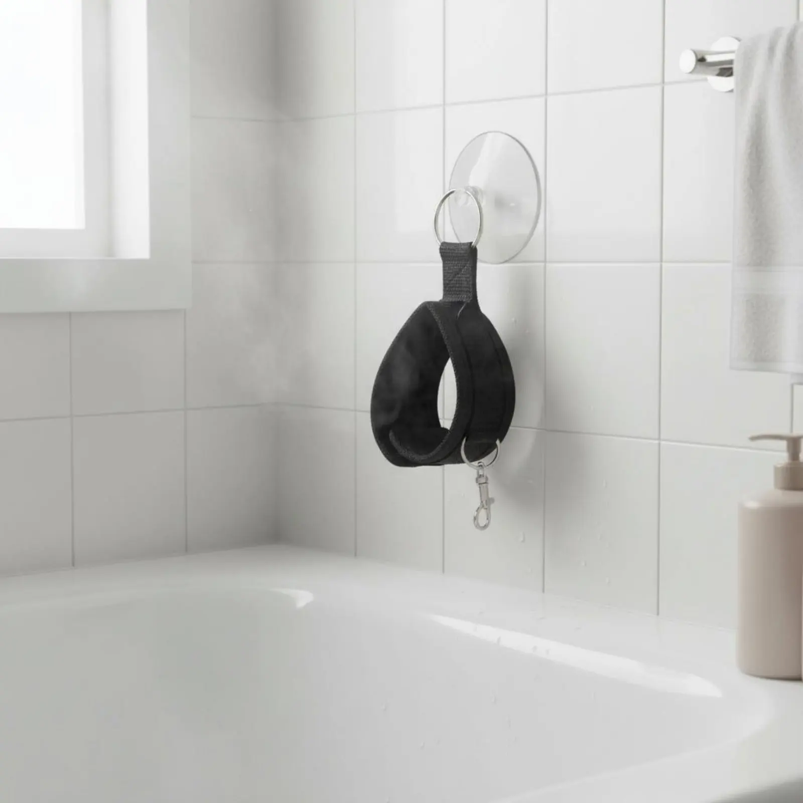 Correa resistente para baño con soporte de succión para perros y gatos - imagen 4