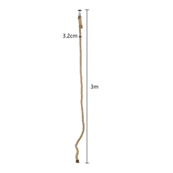 Rascador de pared de sisal para gatos de interior, parque de juguete