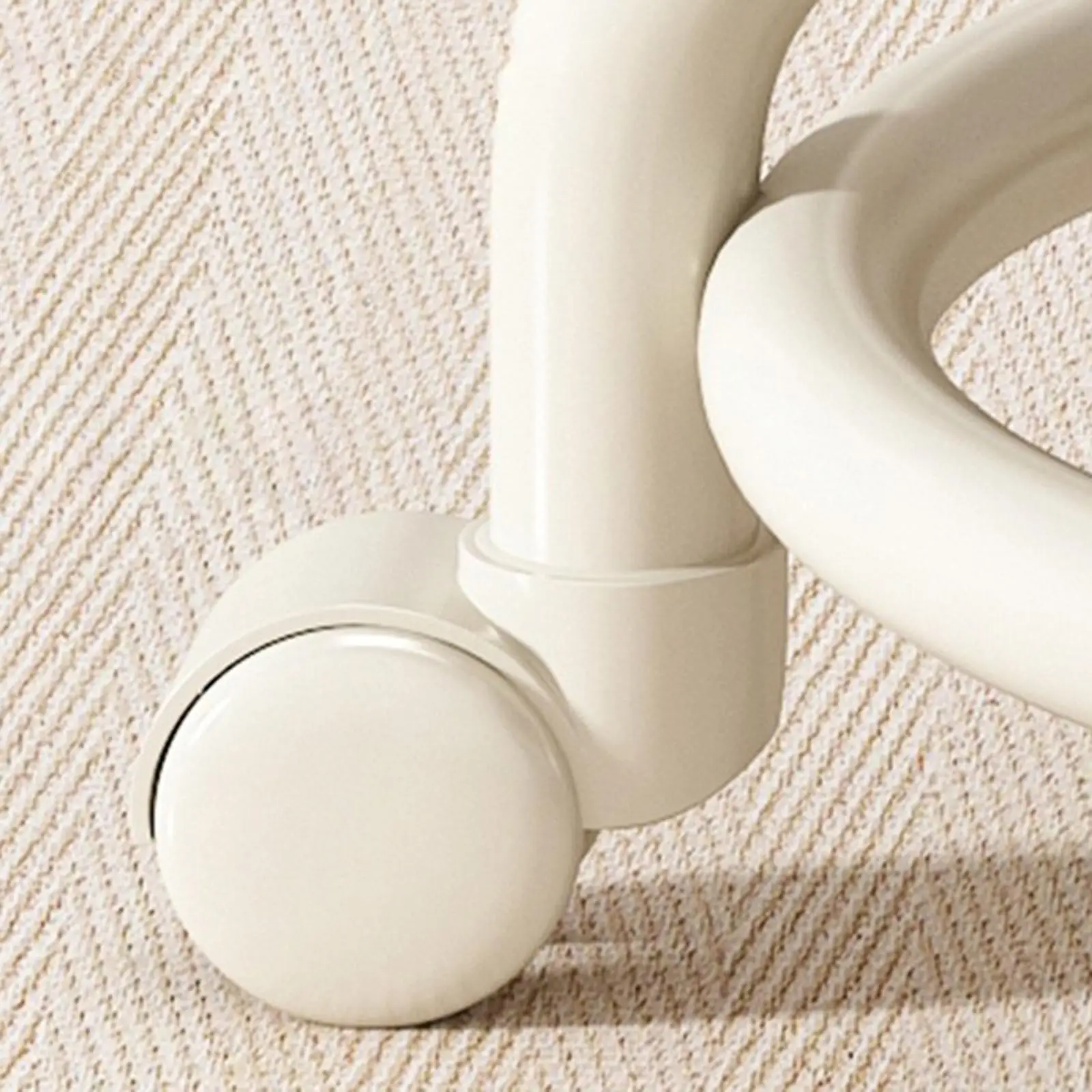 Taburete rodante ajustable con ruedas, diseño moderno para hogar - imagen 2