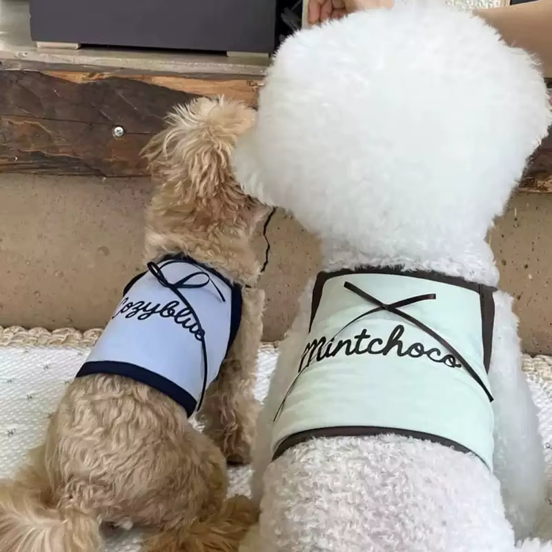 Chaleco de verano con letras para perros y gatos, ideal Bichón - imagen 3