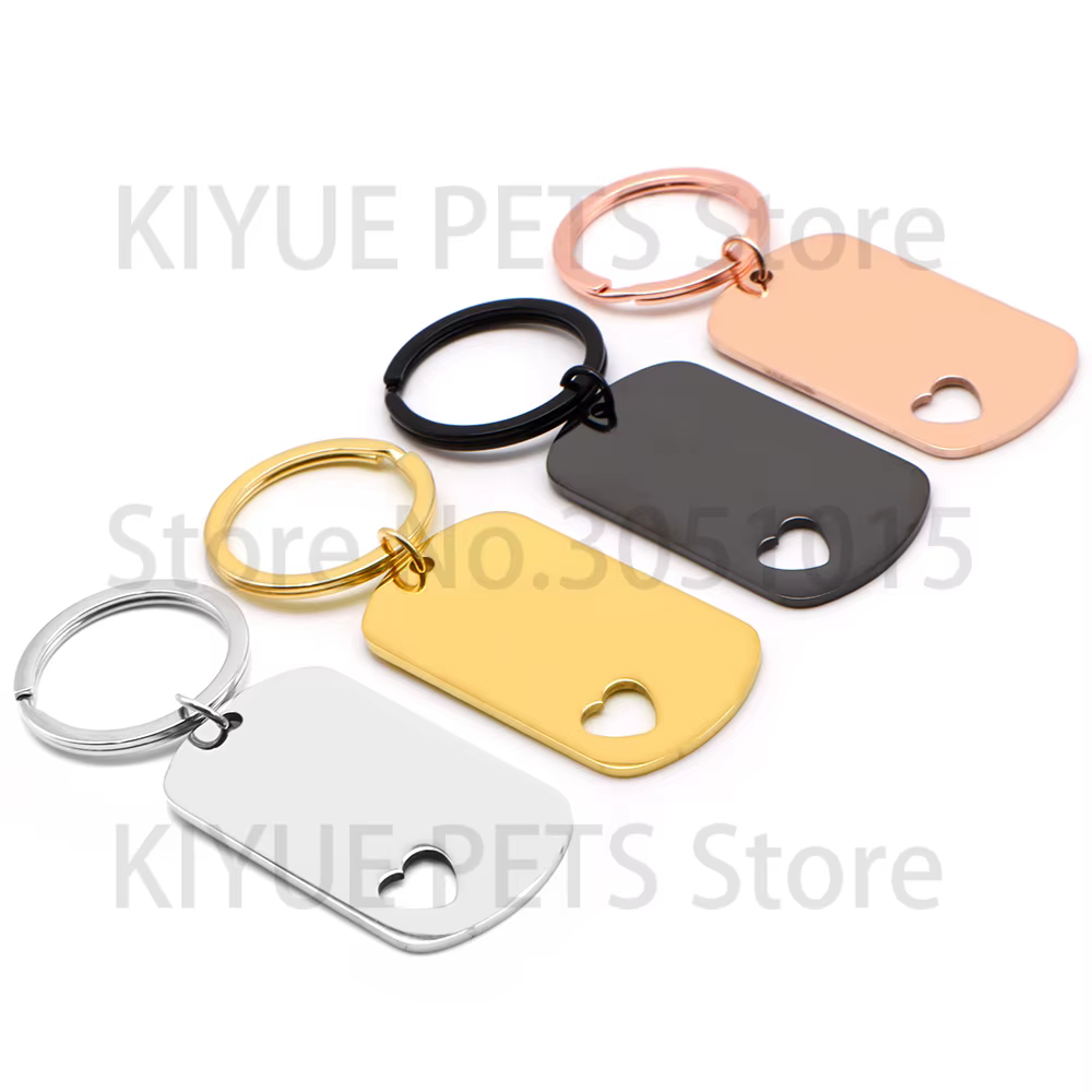 Placas de identificación personalizable para gato y perro – Acero inoxidable - imagen 5