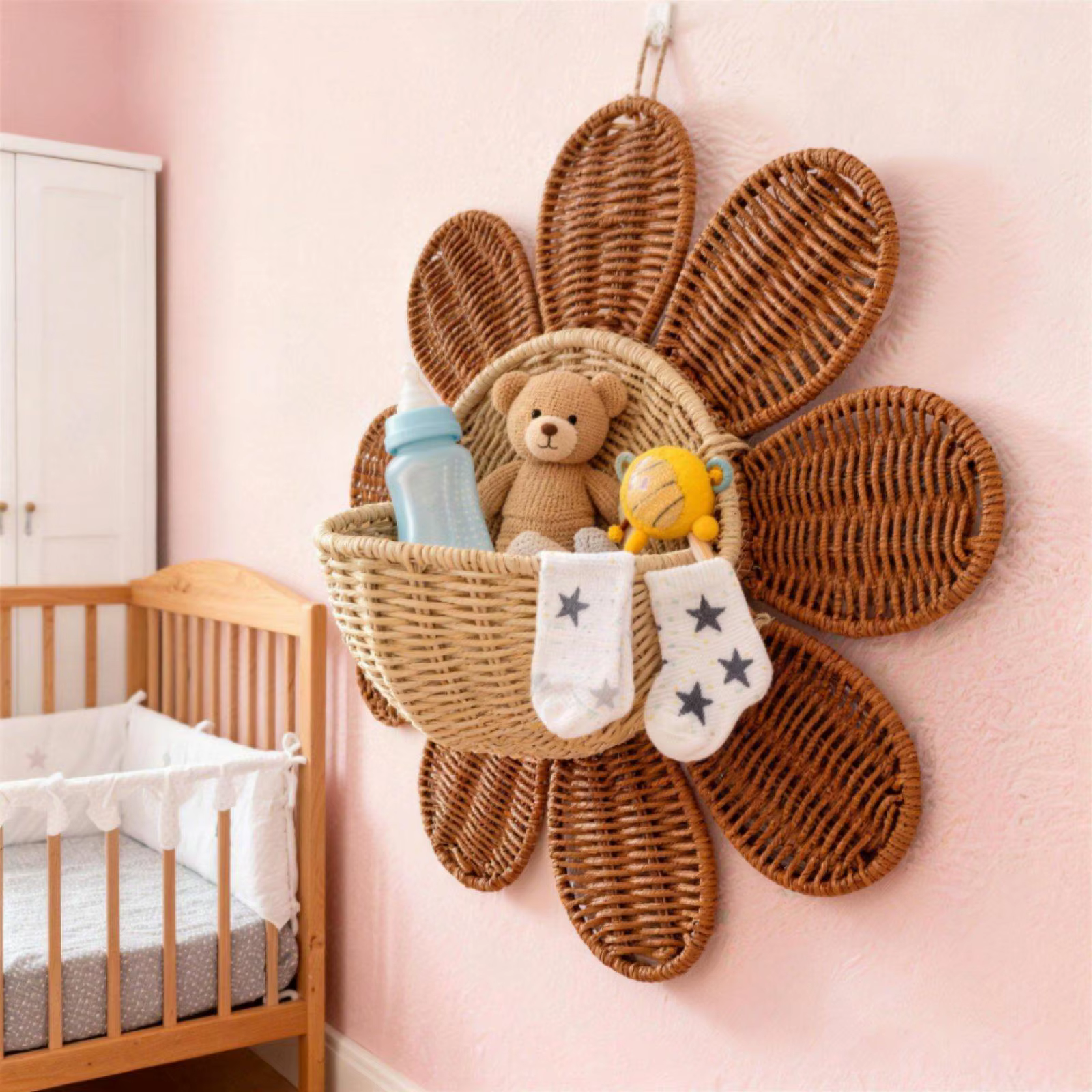Organizador Colgante para Juguetes de Mascotas – Cesta Boho de Almacenamiento - imagen 4