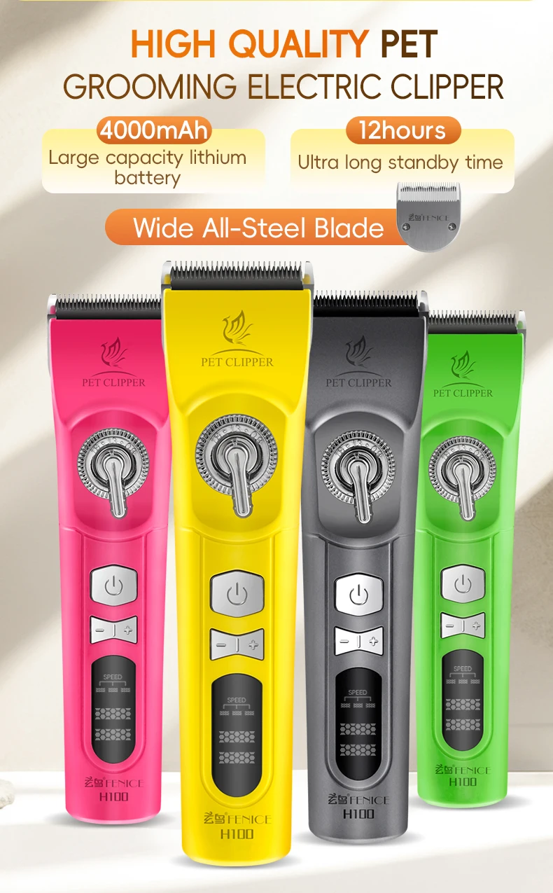 Recortadora Fenice H100 con accesorios intercambiables para distintos largos de corte