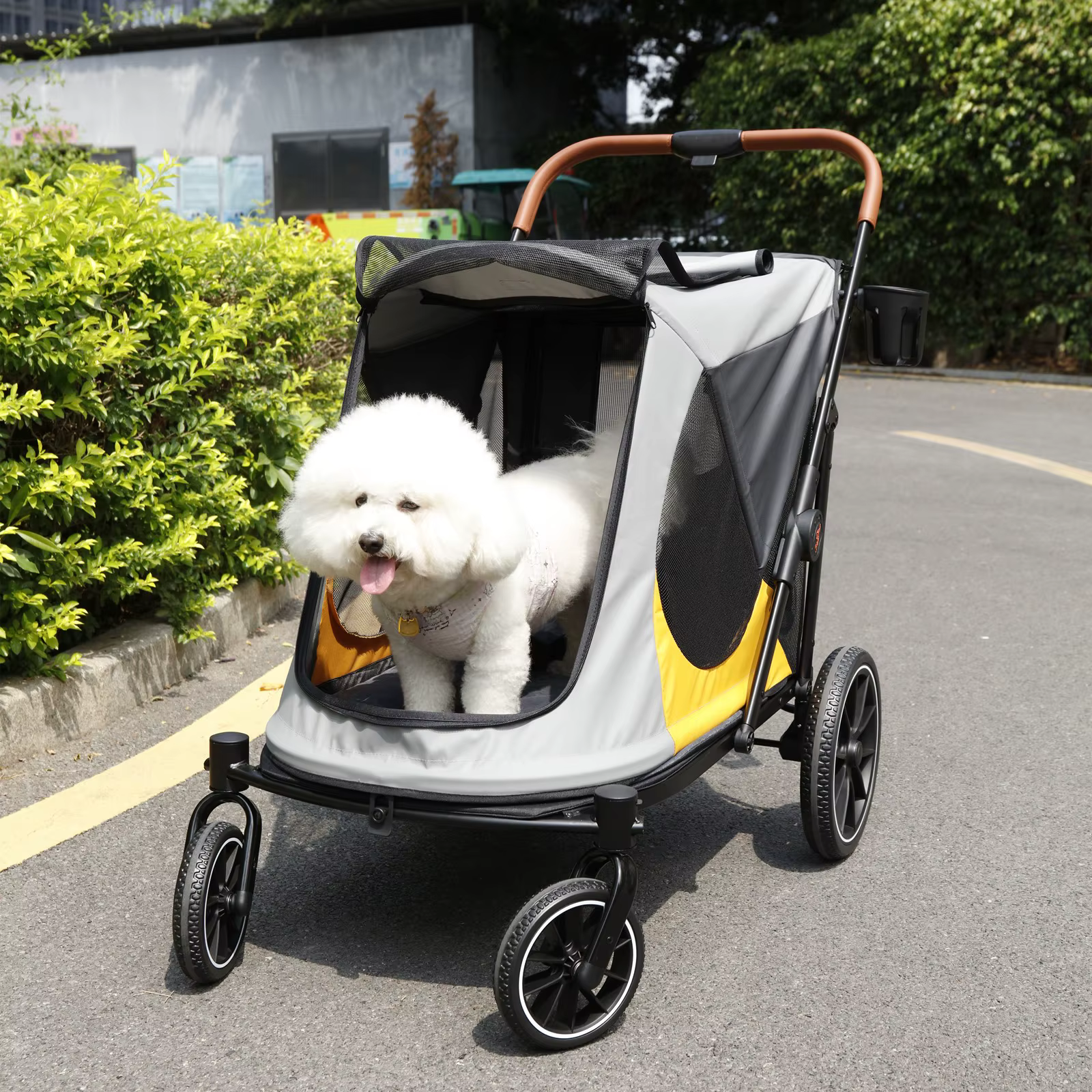 Carrito plegable robusto para perros y gatos – Transporte - imagen 5