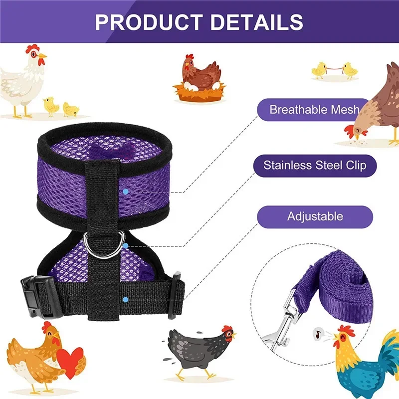 Arnés para aves en entorno exterior