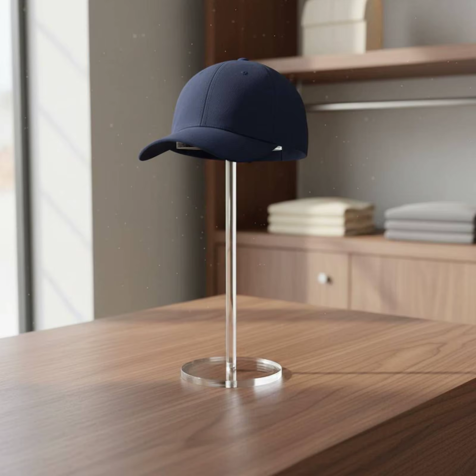 Soporte exhibidor acrílico transparente para gorros y accesorios de mascotas - imagen 4