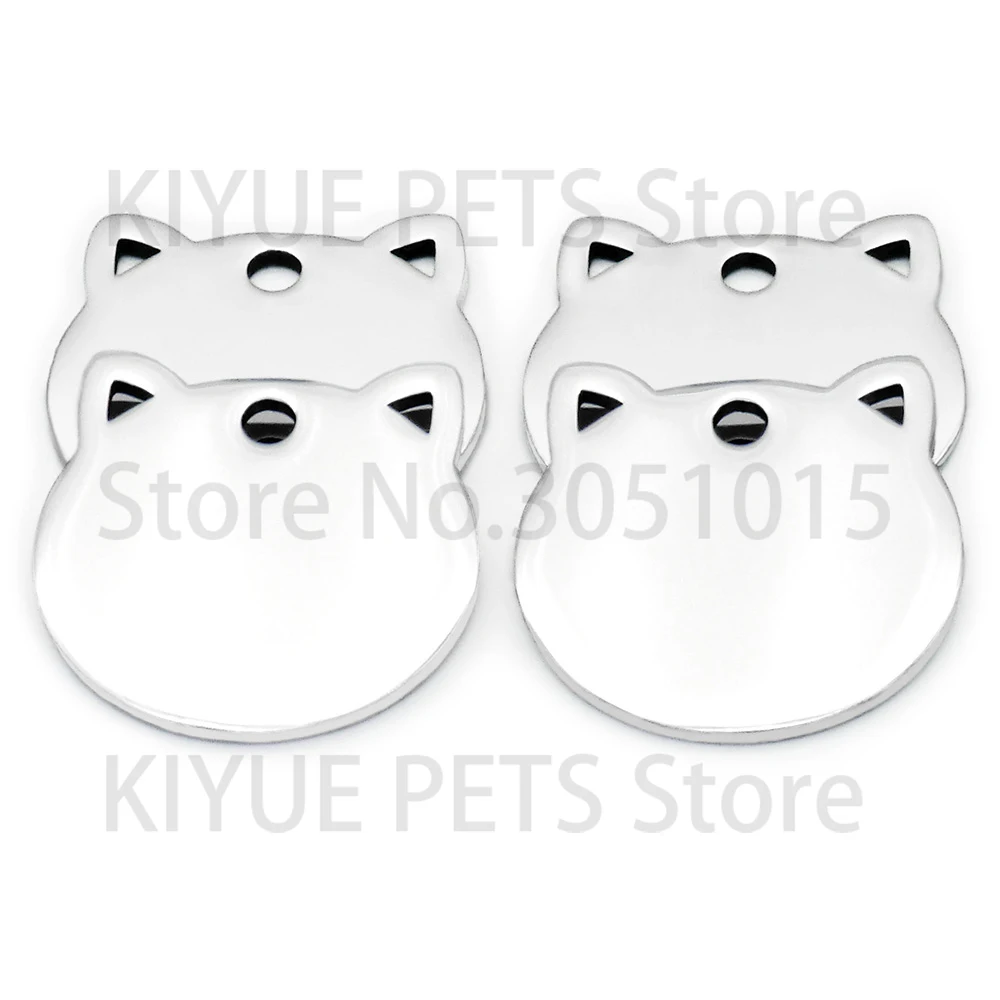 Chapas identificación gatos acero inoxidable grabables y personalizables - imagen 4