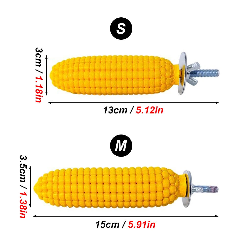 Juguete de maíz y palo para afilar pico en loros, periquitos y cacatúas - imagen 4