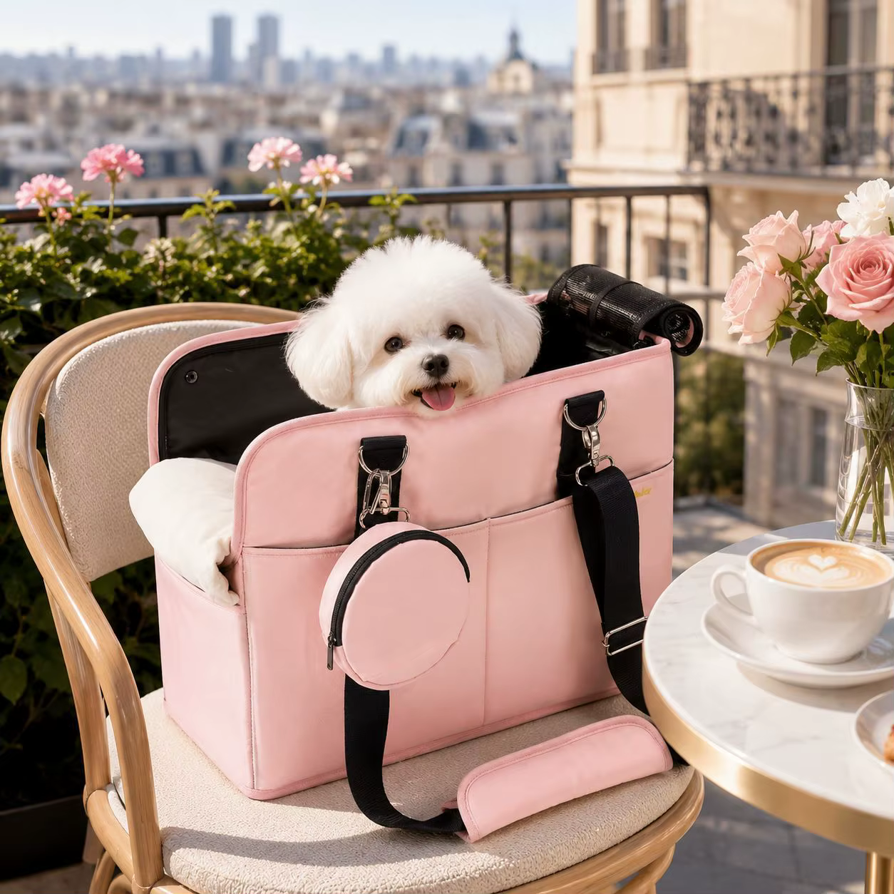 Bolsa de transporte grande para gatos y perros, para coche - imagen 5