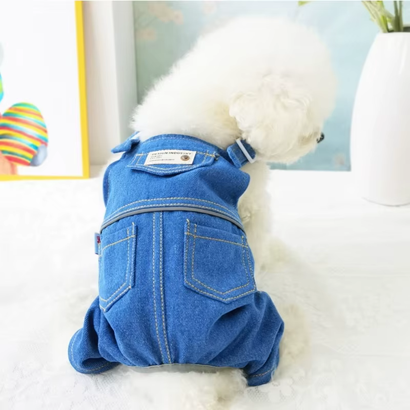 Overol vaquero transpirable para perro y gato – primavera/verano - imagen 5