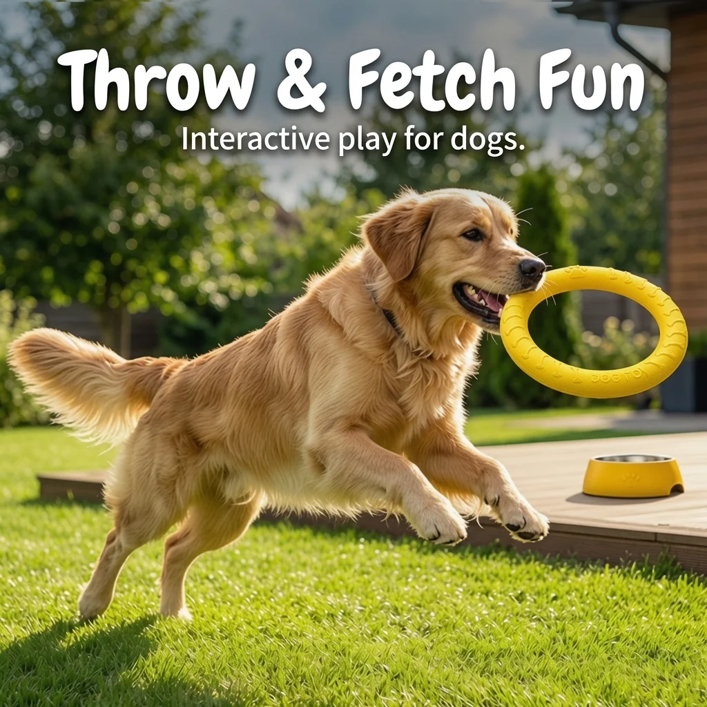 Frisbee resistente para perros – Disco volador para masticar y lanzar