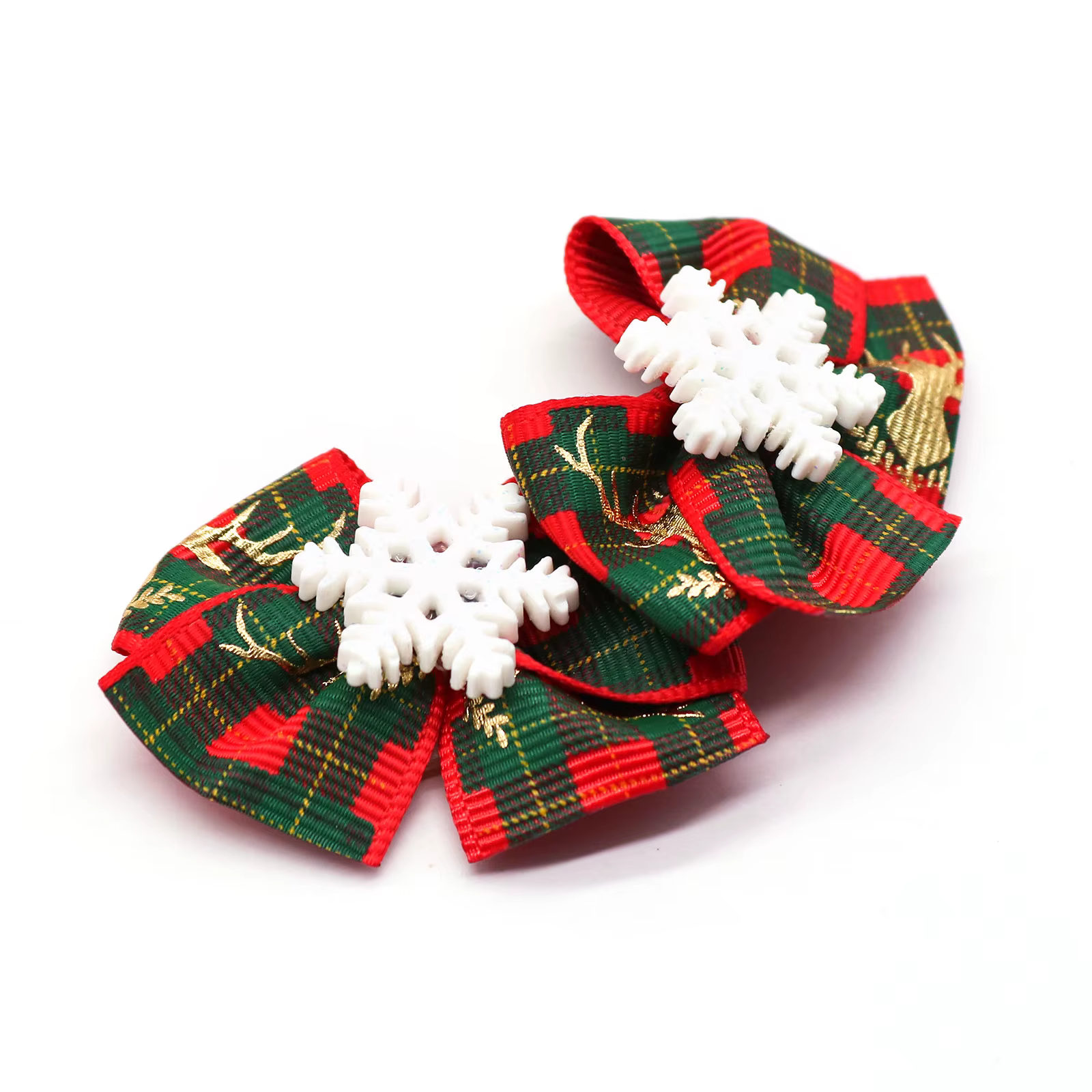 Lazos navideños para perros pequeños hechos a mano – Accesorio de pelo - imagen 5