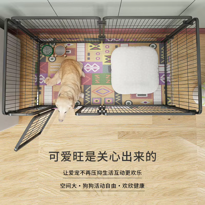 Corral Metálico Desmontable para Perros – Barrera Interior Enlazable - imagen 5
