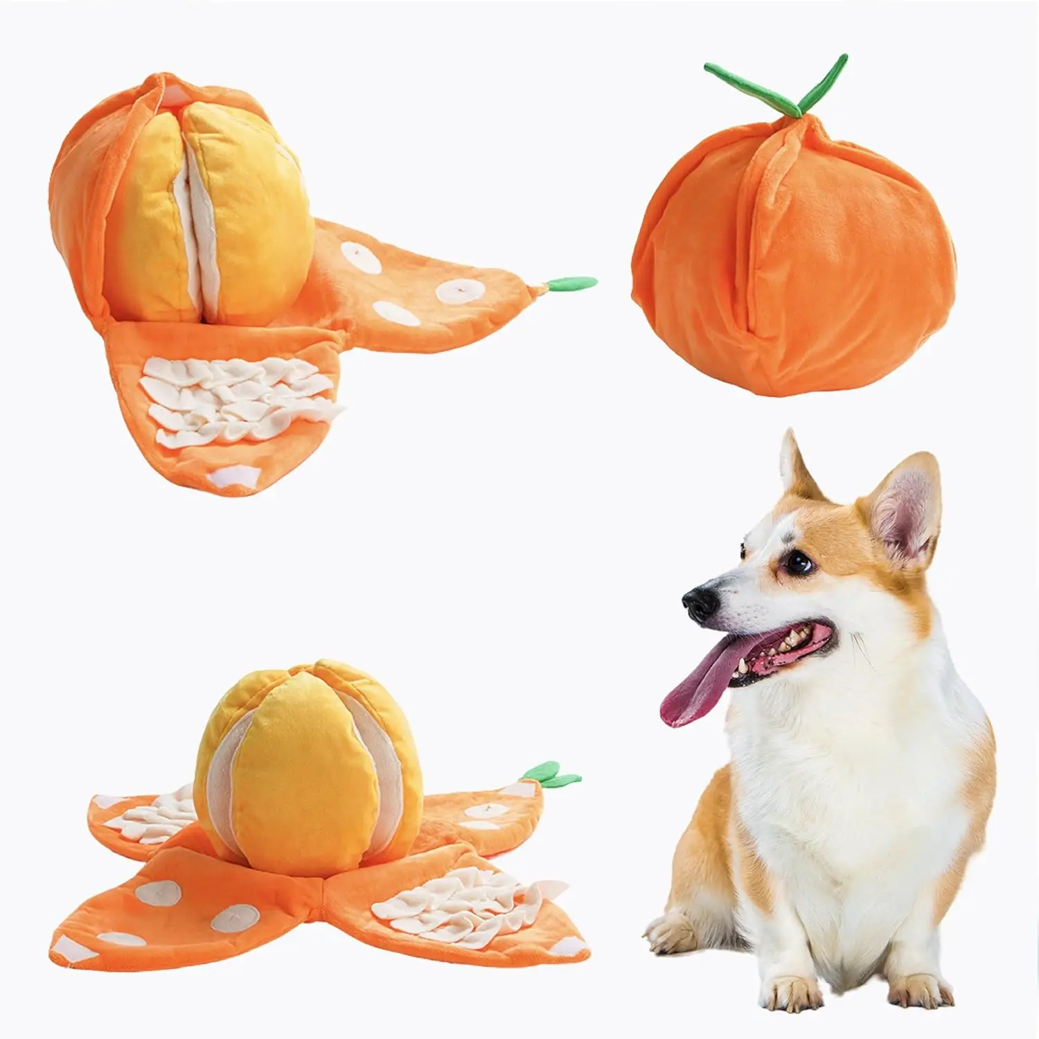 Juguete puzzle de peluche para perros – cruje y hace sonidos - imagen 3