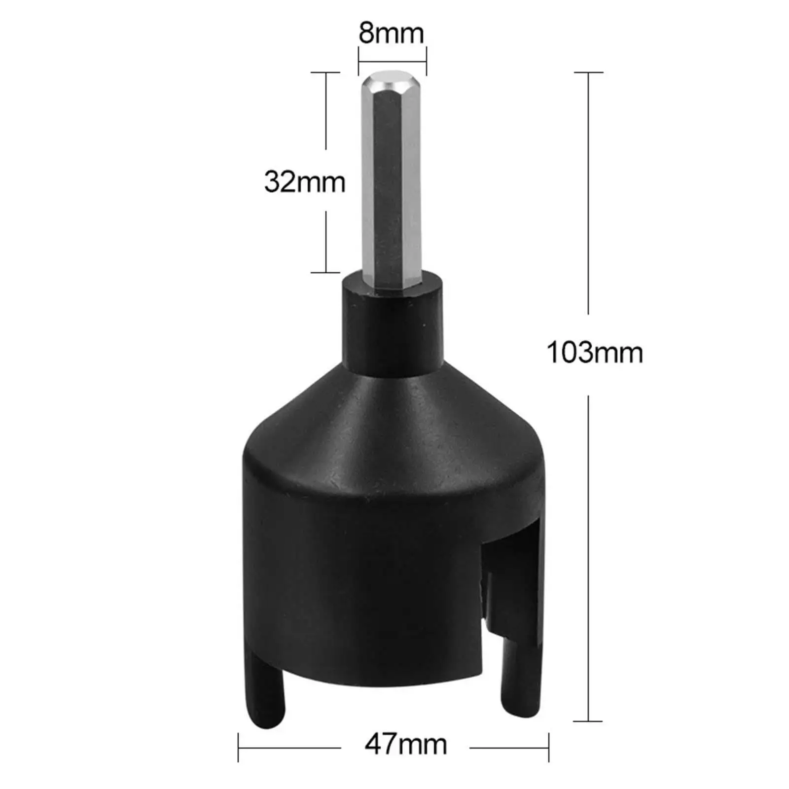 Adaptador en uso con taladro