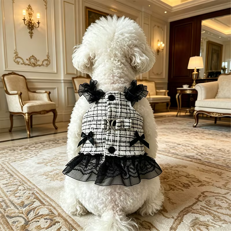 Arnés Vestido Elegante para Perros Pequeños – Teddy y Chihuahua - imagen 2