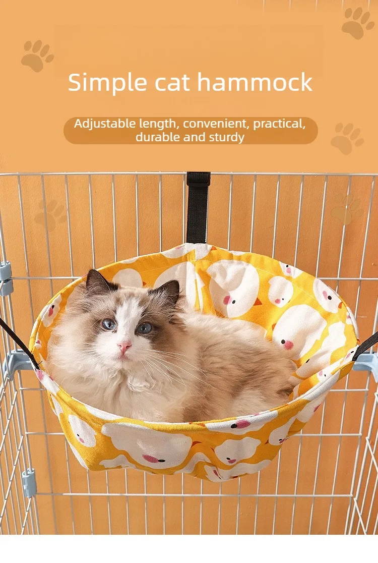 Hamaca colgante con diseño animado para mascotas