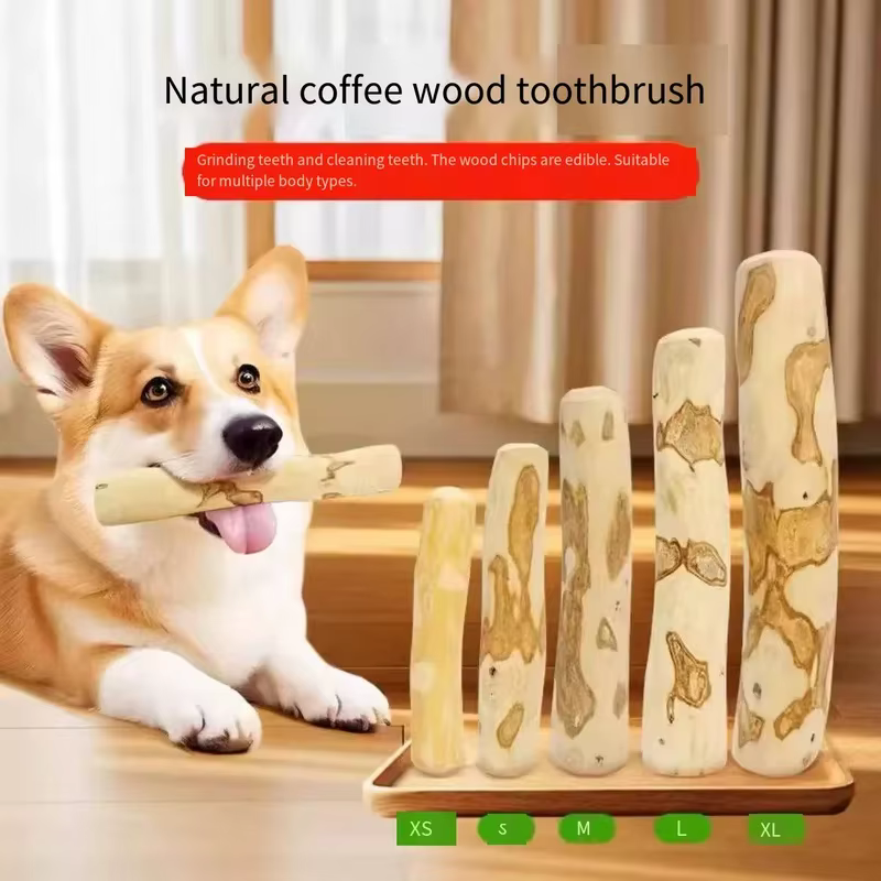 Juguete masticable de madera de café para perros - imagen 3