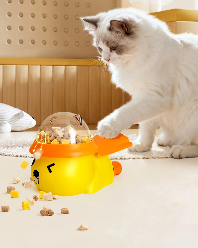 Dispensador de comida para mascotas de uso interactivo