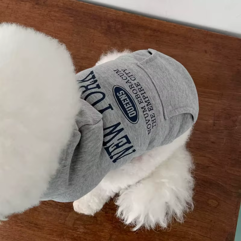 Sudadera de otoño con capucha para perros y gatos – Cálida y estampada - imagen 2