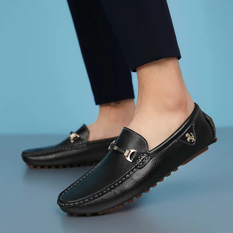 Zapatos de cuero antideslizantes para perro, cómodos y elegantes