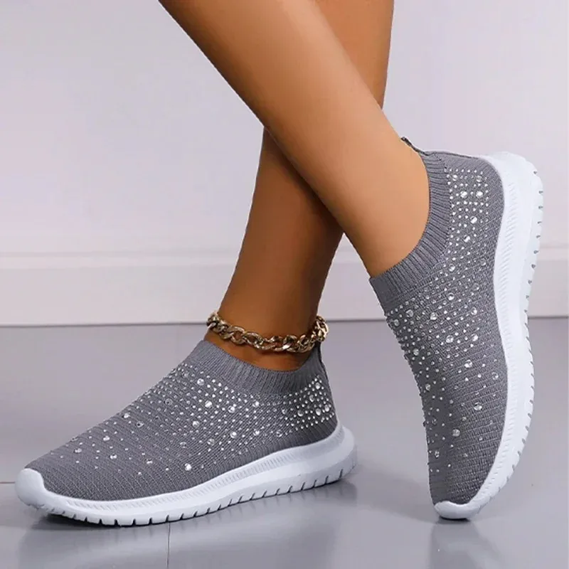 Zapatillas de malla transpirables mujer, planas antideslizantes cómodas - imagen 3