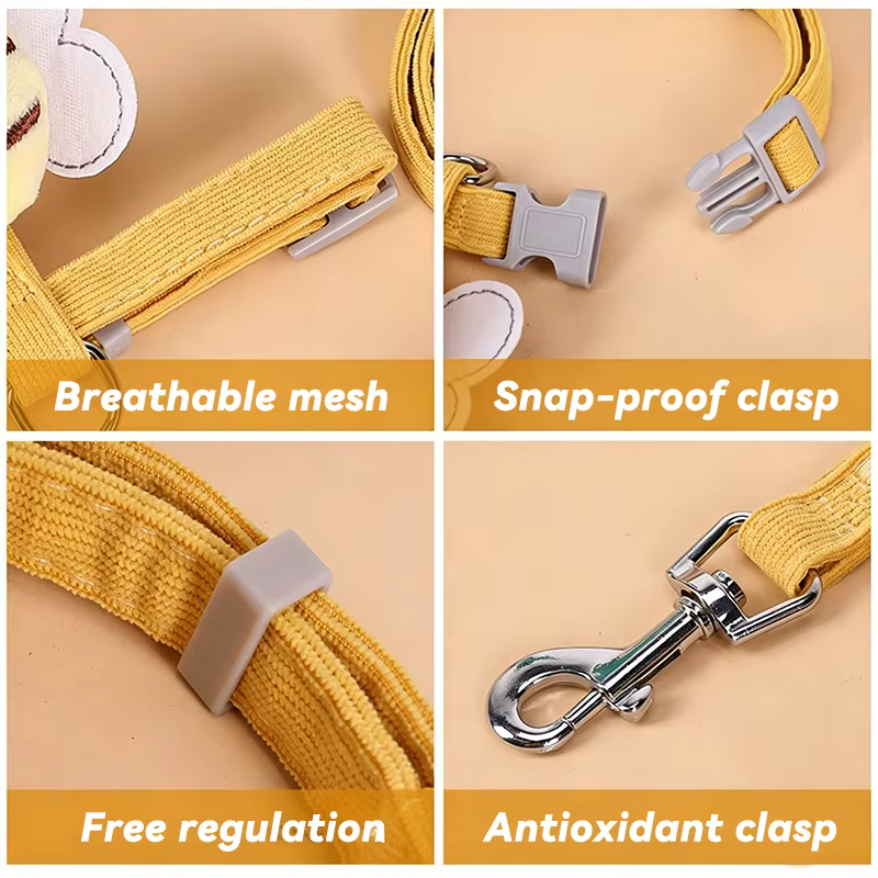 Arnés, correa y collar de abeja antiescape para perro y gato - imagen 4