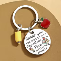 Llavero de agradecimiento para maestros, regalo divertido