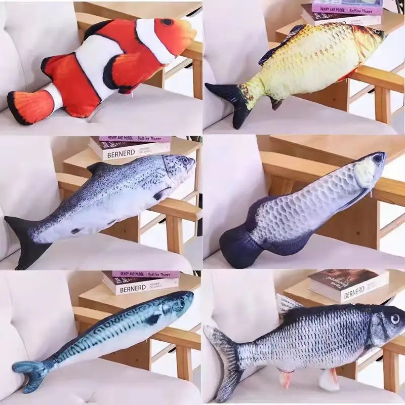Juguete de pescado para juego entre mordiscos