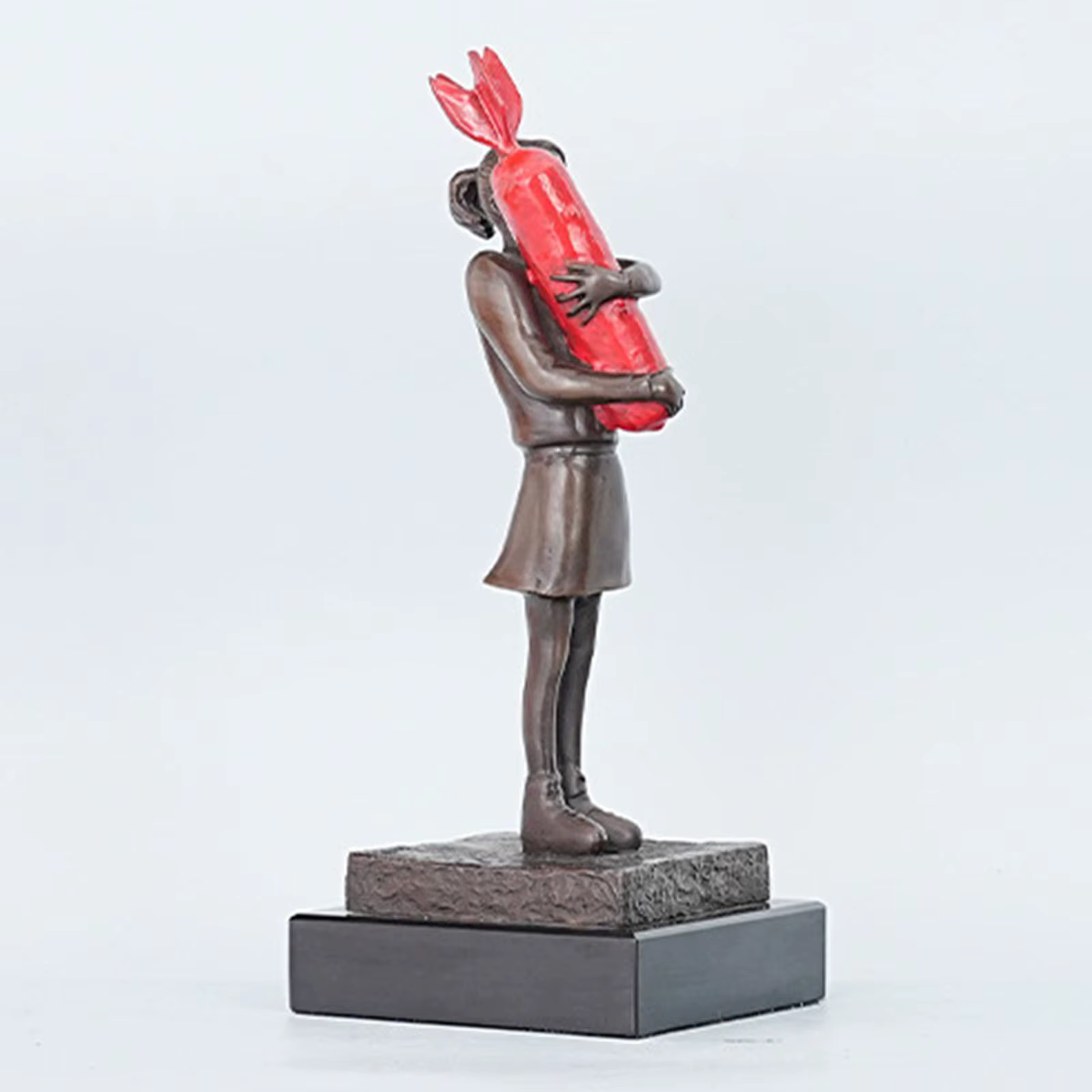 Figura decorativa de latón para gatos y perros, chica moderna - imagen 4