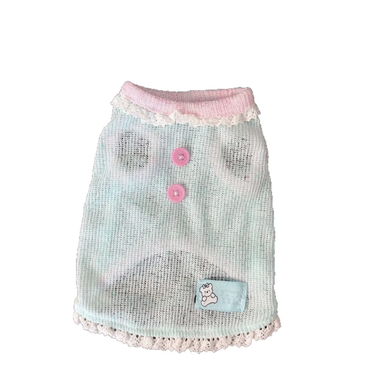 Vestido de verano transpirable princesa para perros pequeños a rayas - imagen 4