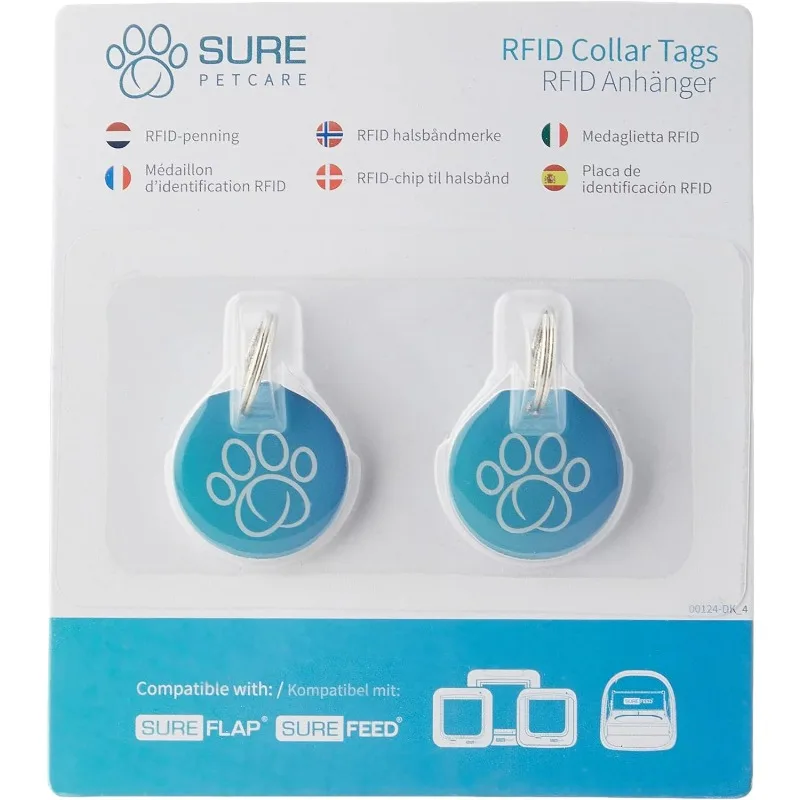 Etiquetas RFID para collar SureFlap - vistas frontal y lateral