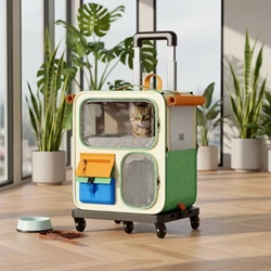 Mochila Transportadora para Perros y Gatos con Ruedas