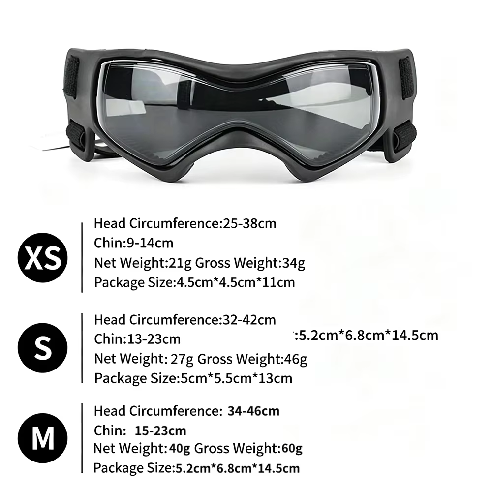 Lentes curvadas con protección UV para mascotas