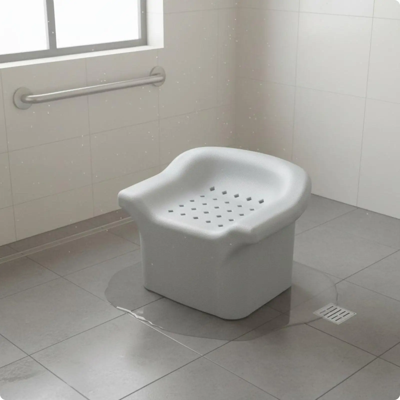 Taburete de Baño Antideslizante e Impermeable para Personas Mayores y Discapacitados - imagen 2