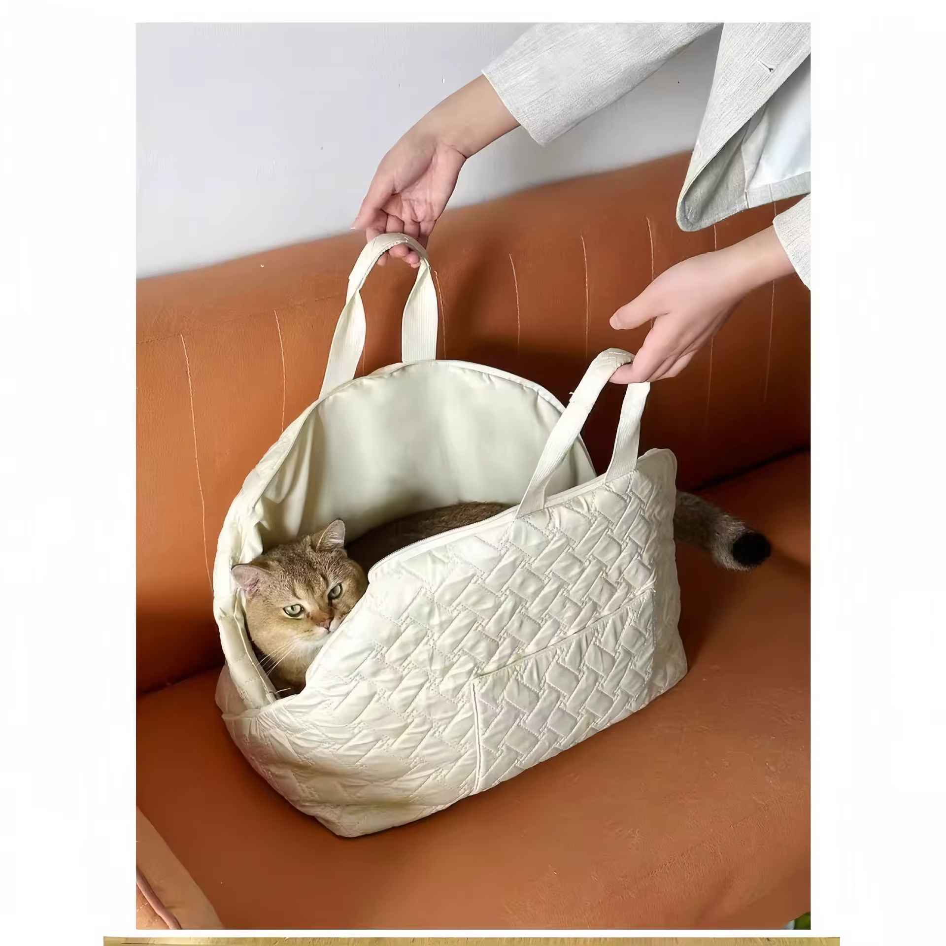 Bolsa de transporte cálida plegable para perros pequeños y medianos - imagen 2