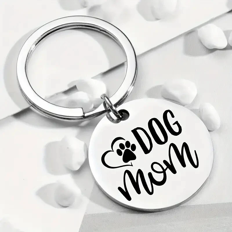 Llavero de acero con placa de identificación para dueños de perros y mascotas - imagen 4
