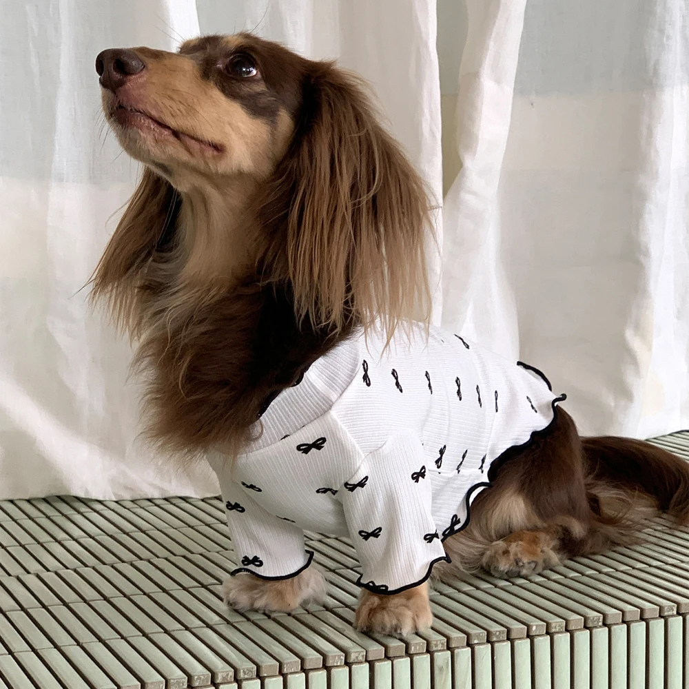 Camiseta verano de algodón para perro salchicha – Dachshund - imagen 4