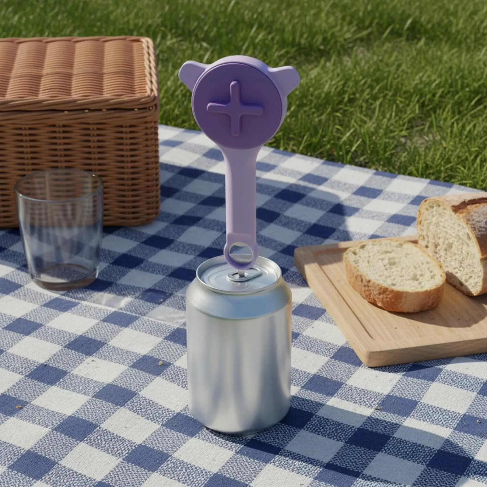 Abridor multifunción ergonómico y removedor de tapas ajustable - imagen 5