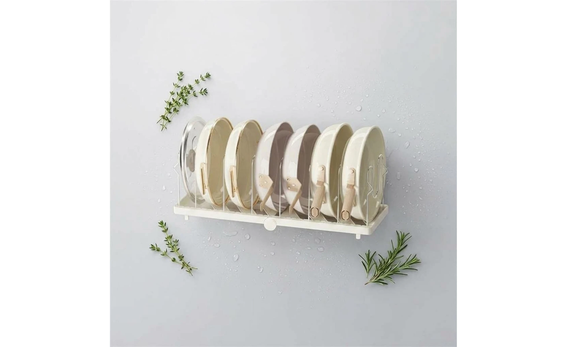 Soporte para tapas y almacenamiento doméstico