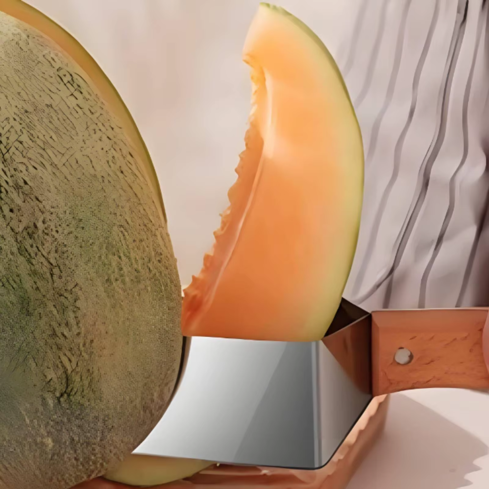Cuchillo Corta Sandía Acero Inoxidable con Dientes – Utensilio Cocina - imagen 2