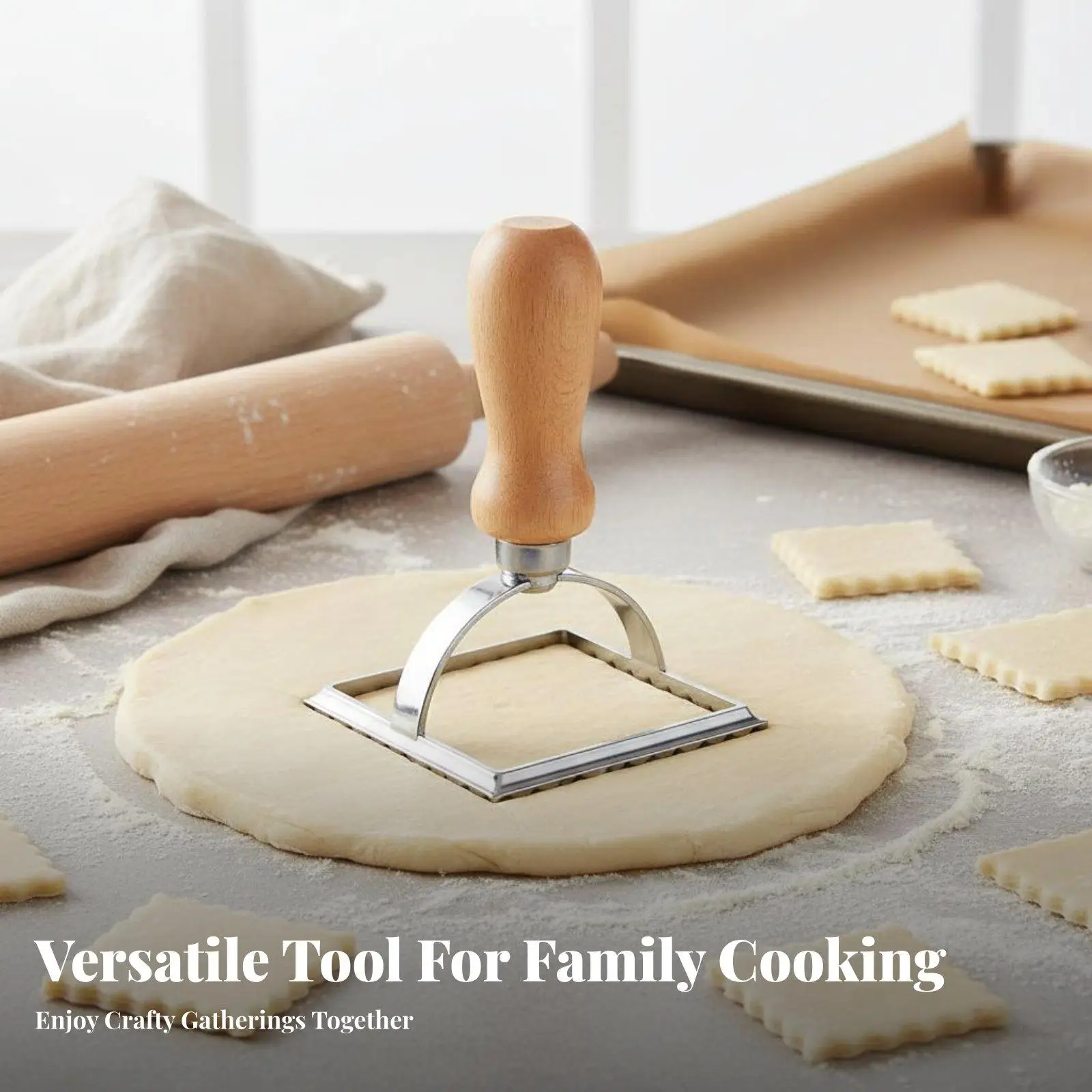 Molde para Dumplings y Empanadillas – Cortador Ergonómico de Pastelería