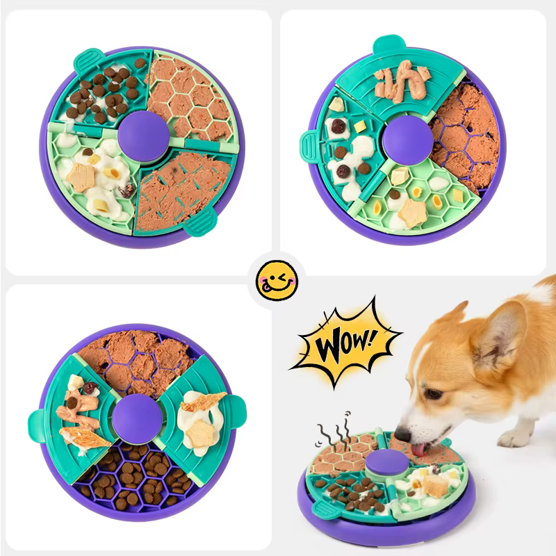 Comedero de alimentación lenta para perros antiasfixia y antiansiedad