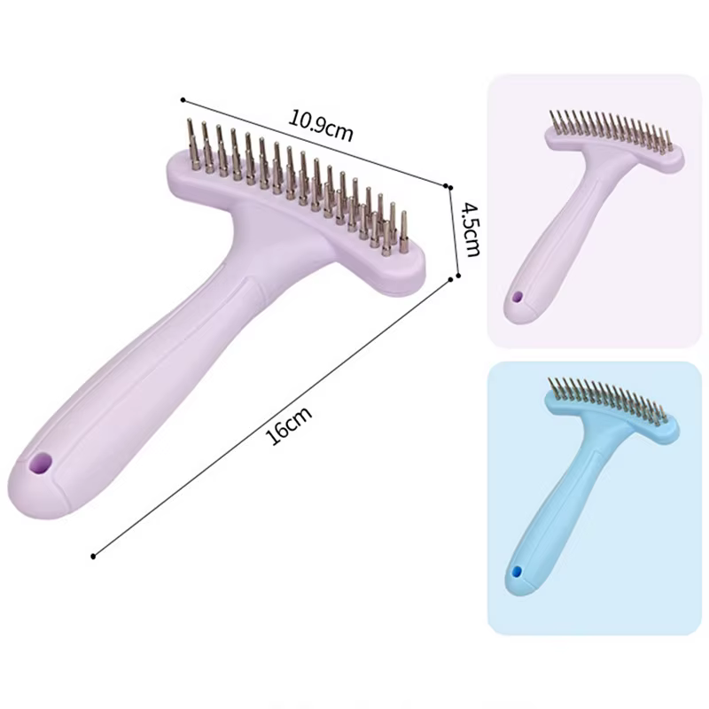 Cepillo desenredante masaje para perros y gatos, nudos de pelo - imagen 2