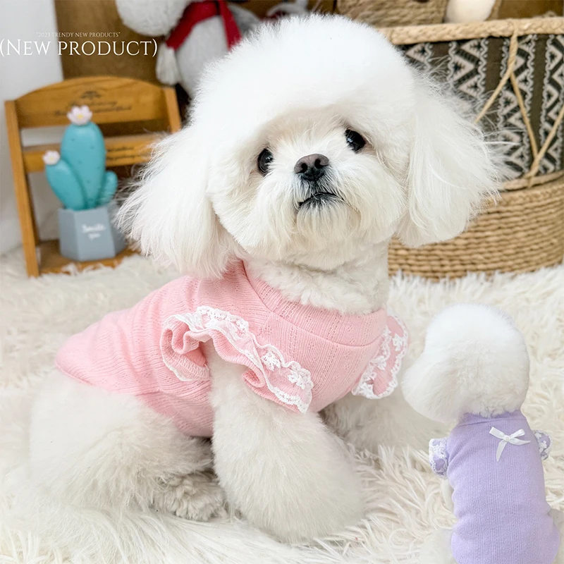 Camiseta encaje transpirable para perro pequeño – Ropa verano - imagen 2