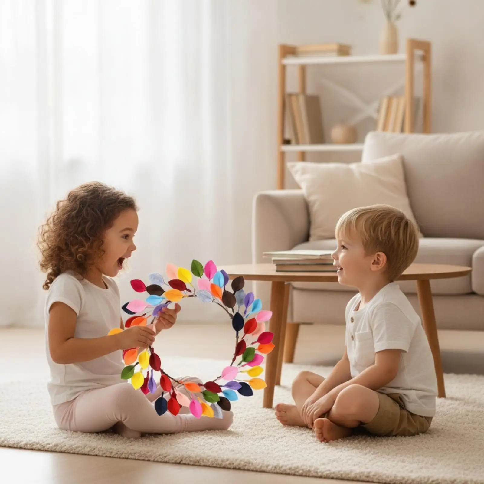 Guirnalda de Hojas Textiles para Decoración de Pared – Acción de Gracias - imagen 2